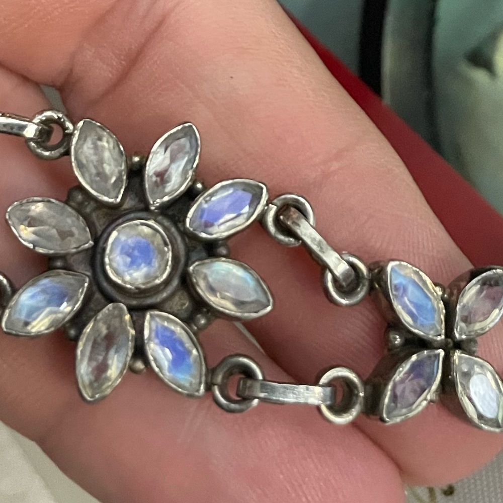 S.E. Joseph Jewelers Vintage Sterling Silver Moonstone Set - Picture 6 of 6